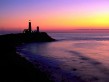 Lighthouse sunset Wallpaper.